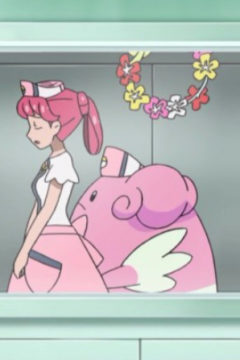 Pokemon animated cartoon series, Inside a Pokemon hospital with a nurse Joy