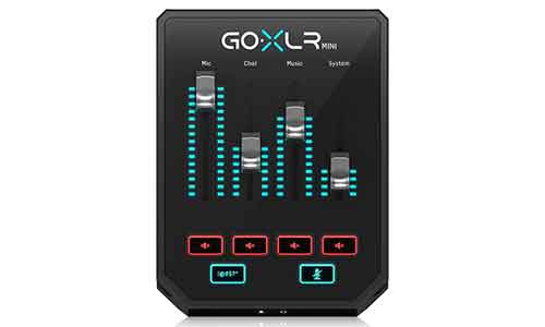 TC Helicon GoXLR MINI - best budget Audio Mixer for Streaming